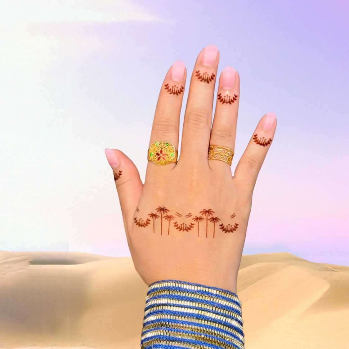 Henna Sticker Finjan Zayed ستكر حنا فنجان زايد