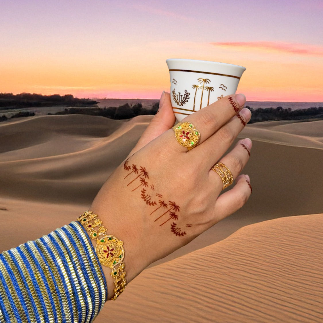 Henna Sticker Finjan Zayed ستكر حنا فنجان زايد